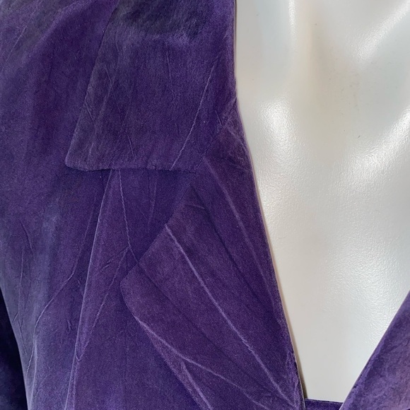 Vintage rabbit rabbit rabbit purple 2 piece long dress and jacket size 14 - Picture 14 of 16